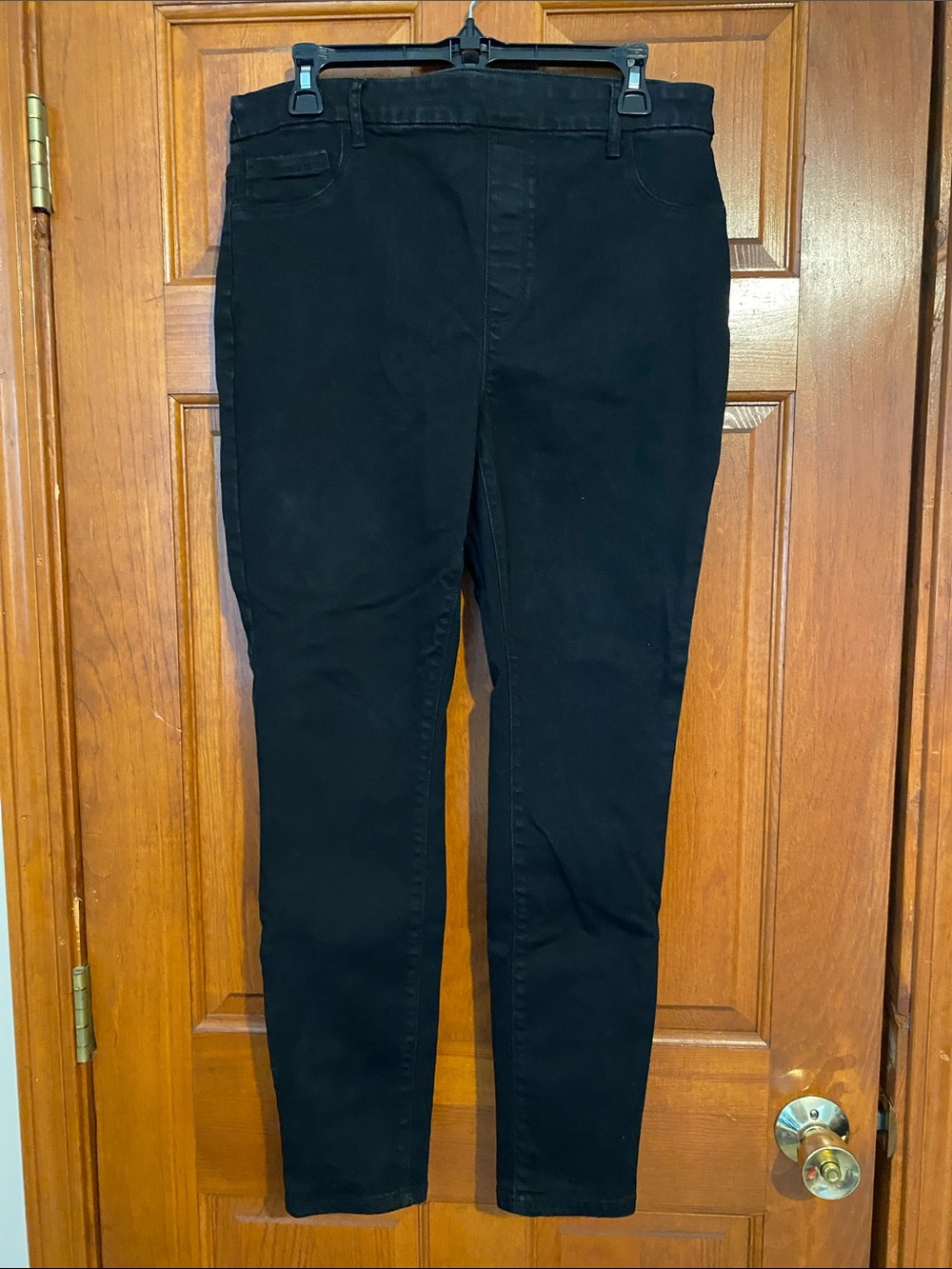 Time and Tru High Waist Black Skinny Denim Jeggings